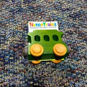 🌻3 for $20🏷️ Brand New • Wooden Name Engine/Train Car  • Green